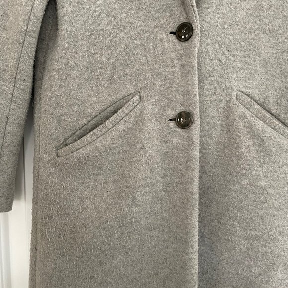 Zara TRF Outerwear Peacoat in Grey Knit - Picture 4 of 7